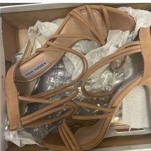 Steve Madden Brown Strappy Heels